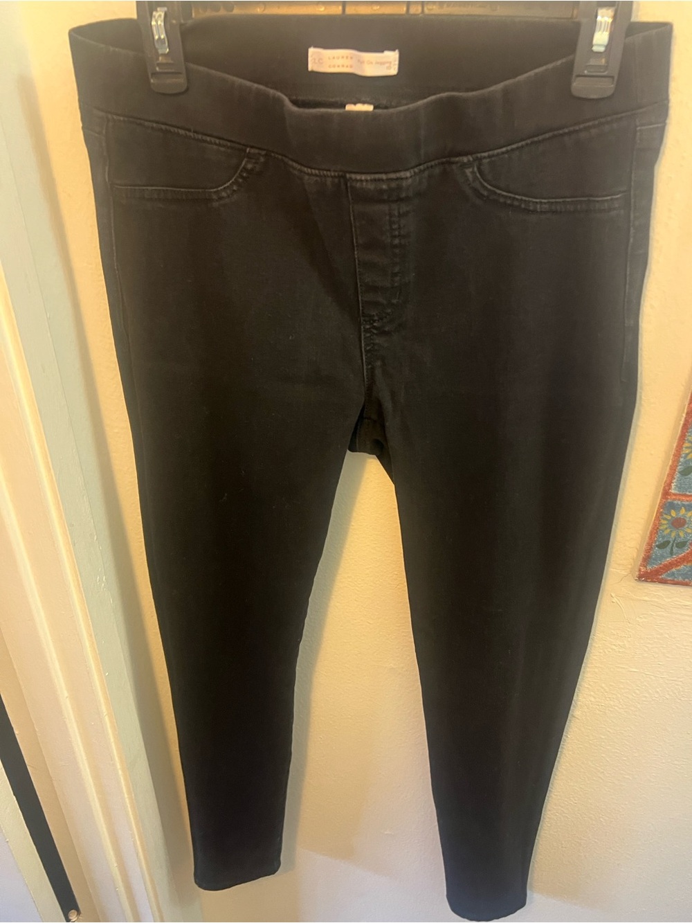LC Lauren Conrad Black Women’s Skinny - Stretch Pull-On Jegging